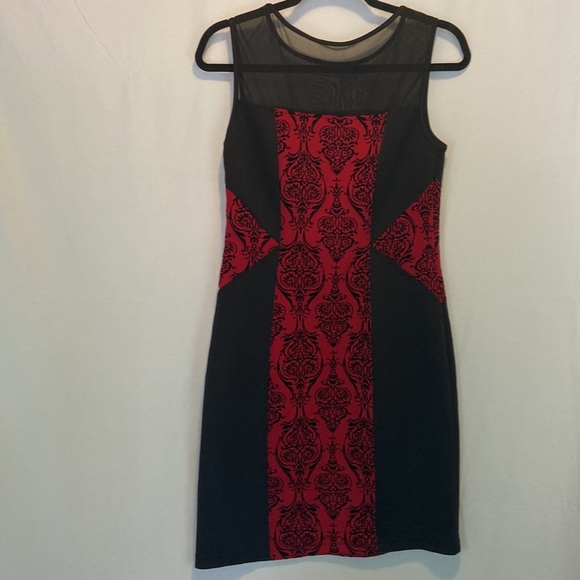 EN FOCUS Studio Red and Black Dress Size 10 - Picture 4 of 9